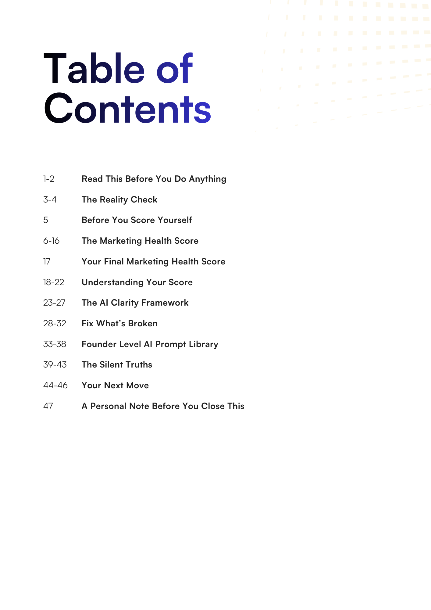 The NO-BS AI Marketing Audit